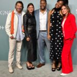 Jessica Williams Instagram - Love our cast and loved our Cute lil’ actors panel for Shrinking last Friday on @appletv ! Thank you for having us! Dress// @msgm Size 11 Heels// @reformation Makeup// @cherishbrookehill Hair// @milesjeffrieshair Stylist// @sarahslutsky Style assistant// @carlee___