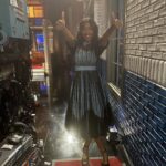 Jessica Williams Instagram – Just grinning from ear to ear because I was so stoked to be on @colbertlateshow last night for SHRINKING on @appletvplus! Thank you @bora_aksu for this STUNNING dress and thank you to the wonderful women who helped make all of this happen. ❤️

Dress// @bora_aksu 
True size 11 platforms// @reformation 
Jewelry// @mariatash 

Stylist// @sarahslutsky 
Makeup// @rebeccarestrepo 
Hair// @ursulastephen 
Stylist assist// @carlee___ 
Publicists// @teamid
