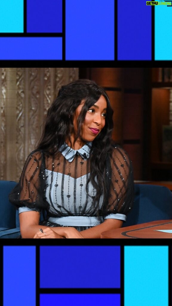 Jessica Williams Instagram - The wonderful @msjwilly loves therapy but she does NOT love running into her therapist at an olive oil shop. #Colbert
