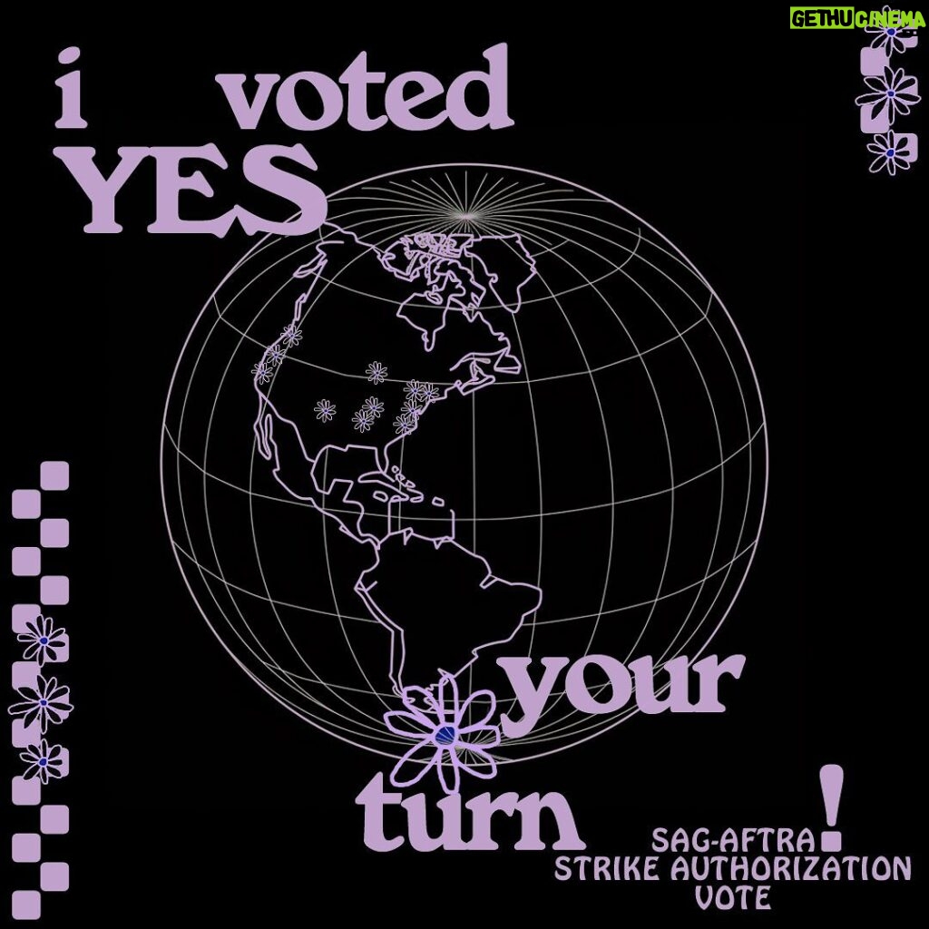 Jessica Williams Instagram - SAG-AFTRA MEMBERS: #VOTEYES ON THE #SAGAFTRA AUTHORIZATION STRIKE! PICK WHATEVER IMAGE(S) YOU WANT. REPOST AND SHARE! #sagaftrastrong