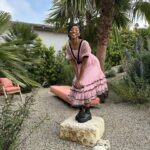 Jessica Williams Instagram - ❤️I love @bora_aksu . ❤️ A couple of weeks ago for #deadlinecontenders. Springtime in my Garden!! Ask me about my plants because I love them!!!! Makeup// @cherishbrookehill Hair Styling// @milesjeffrieshair Locs install// @hairbyashnicole Stylist// @sarahslutsky Dress// @bora_aksu Boots// @therow (gifted from Mia Hines Wardrobe in Love Life season 2!!) Bow// @leletny Garden of my dreams// @sarita.jaccard.design