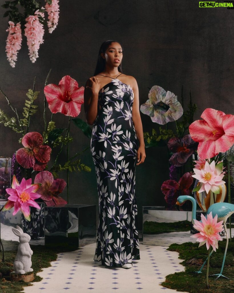 Jessica Williams Instagram - Double triple damn I had so much fun doing this. What an honor I was stoked. Thank you @rodarte! 🌺🌷 The Rodarte Spring / Summer 2024 Portrait Series Designed by @kateandlauramulleavy Photography by: @dritch Styled by: @shirleykurata and @ashleyfurnival Hair by: @milesjeffrieshair Makeup by: @u.z.o for @narsissist Manicures by: @MTMorganTaylor Production Design by: @adamandtinadesign Post Production: @phtsdr Production by: @blondprodn Executive Production by: @nicoleprokes Production Coordinator by: @amandamescudi Production by: @h.ladyyy Shot at Primo Studio @primostudiosla #rodarte