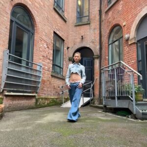 Jessie Mae Alonzo Instagram - double denim w @uscfashion #ad