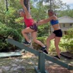 Jessie Graff Instagram – Finding that work/life balance with mom @ginnymaccoll . Thanks @charlesmammay for letting us play on your course!
#balancetraining #stabilitytraining #motherdaughter #seesaw