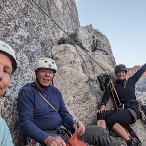 Jessie Graff Instagram - OMG This is my new life now!!! So grateful to @hansflorine for inviting me out to #Yosemite to experience some big walls!  I got to follow 9 pitches on the east buttress of middle cathedral. And jugged up the #freeblast behind Hans and @bill.climbingadventures . I Knew i would love being on the wall over 1000 feet high (we finished at Mammoth Terraces). But I had no idea how much I would love learning about the gear and rope management! 😂. I’m hooked for life and need to do this all the time now!  Thanks Hans and Bill, for a life changing experience!