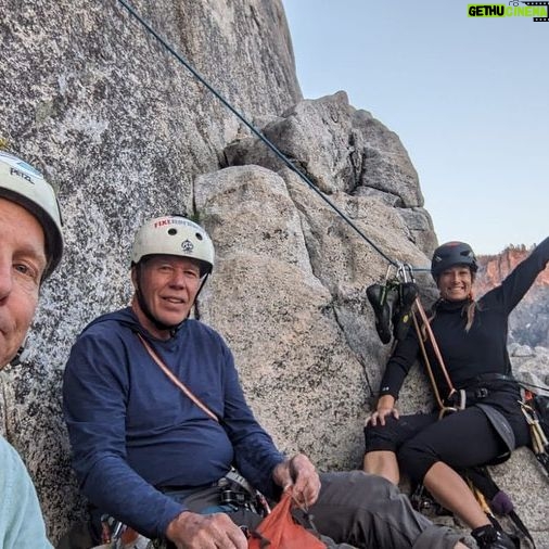 Jessie Graff Instagram - OMG This is my new life now!!! So grateful to @hansflorine for inviting me out to #Yosemite to experience some big walls! I got to follow 9 pitches on the east buttress of middle cathedral. And jugged up the #freeblast behind Hans and @bill.climbingadventures . I Knew i would love being on the wall over 1000 feet high (we finished at Mammoth Terraces). But I had no idea how much I would love learning about the gear and rope management! 😂. I’m hooked for life and need to do this all the time now! Thanks Hans and Bill, for a life changing experience!
