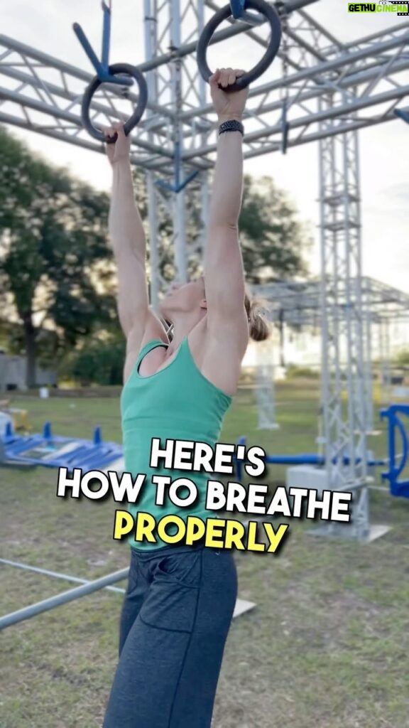 Jessie Graff Instagram - Breathing can either be a weakness or a weapon. It’s something we do 20,000 times a day but never even think about. But how we control our breathing is a critical factor in our physical, mental and emotional performance. @xptlife Director of Performance @coachpjnestler starts all training by teaching athletes the mechanics of proper breathing in a simple way that unconsciously harnesses this superpower. Learn more, listen or watch The Jedburgh Podcast. Hosted by @racioppifran and @jessiegraffpwr.