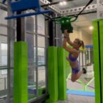 Jessie Graff Instagram - There’s finally a ninja gym less than an hour from my house!!! @ultimateninjas.anaheimhills It’s been 2 1/2 years since I had both shoulder surgeries, and while I was recovering, I got to see all the ninja kids and teens linking every move! Even as I regained muscle and mobility, I had to be careful about how I took impact. Now that my shoulders are feeling good and strong, part of me thinks I should automatically be able to do all the moves I’ve watched the other ninjas do while I was healing, and that’s just silly! It will take a lot of practice to learn these skills, but I’m so excited to be healthy enough to go for it! #ninjawarrior #ninjagym #obstacletraining