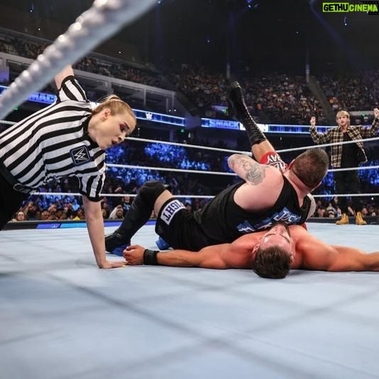 Jessika Evelyn Heiser Instagram - The best talent in the world, the cream of the crop. Don’t get it twisted, that goes for everyone involved. Crew, wrestlers, referees 😉💪🏻 🦓 Grateful. Determined. Never satisfied. #Smackdown #KevinOwens #LoganPaul #AustinTheory