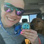 Jessika Evelyn Heiser Instagram - March race accomplished! I set a goal at the beginning of the year that each month I wanted to participate in some sort of organized race! Running makes me feel incredibly strong and powerful and I love challenging myself! While I don’t think today was a PR, I’m glad I got in the work in on this beautiful Sunday with the support of dad and Mister Bowen with me. 🩵