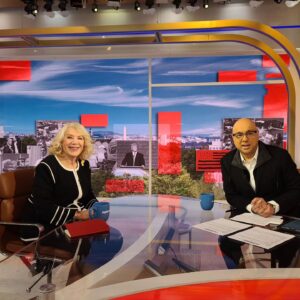 Jill Wine-Banks Instagram - On set with the amazing @alivelshi this am talking about the proposed gag (which I think needs to be broader), cameras in federal courts, and how to make Trump comply with court rules.
