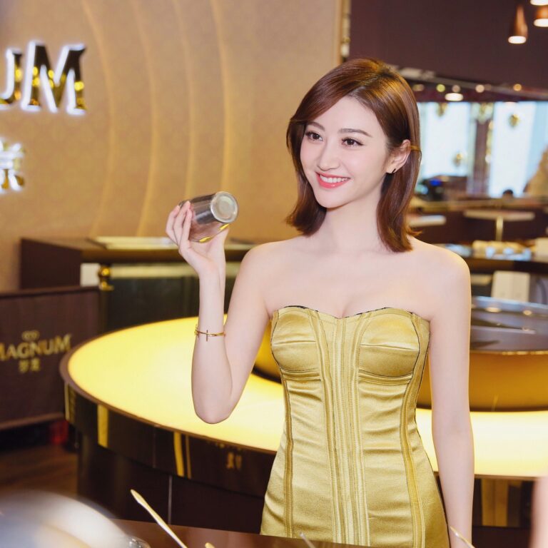 Jing Tian Instagram - Bartending? No I'm just making my own #magnum 😎