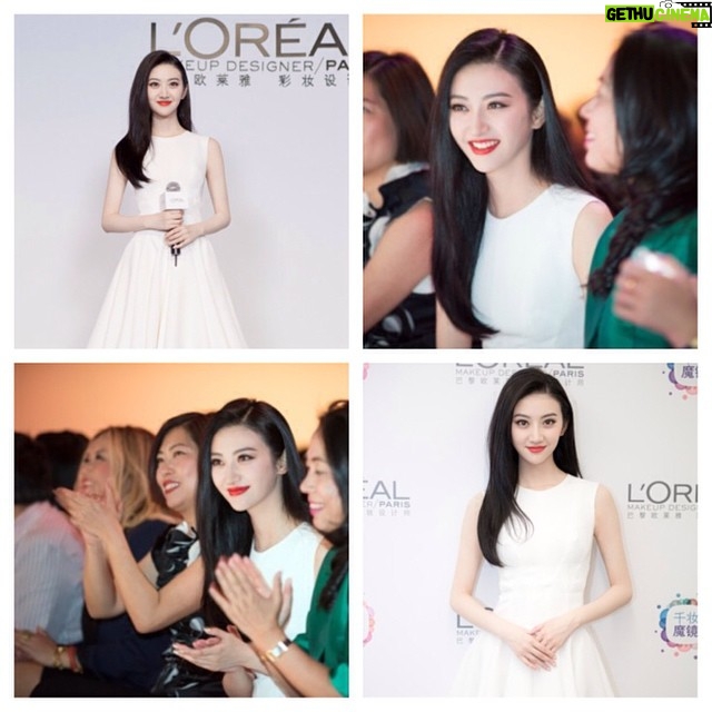 Jing Tian Instagram - So thankful to be a part of the @lorealparisusa family! These are photos from a press conference in #Shanghai earlier in the year. Wonderful day! #Beauty #Makeup #LOrealGirl #Thankful