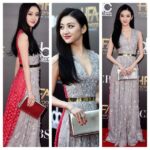 Jing Tian Instagram - My Hollywood Film Awards look: @Dior! I felt so glamorous! #fashion #redcarpet #hollywood #HFA #Dior