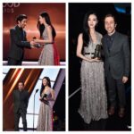 Jing Tian Instagram – Such an amazing moment – very honored! I loved meeting #BigBangTheory’s #SimonHelberg at the Hollywood Film Awards. 
He presented me with the Hollywood International Award! #HollywoodFilmAwards #tbt #awardseason