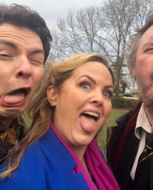 Jo Joyner Instagram - That’s a wrap on series 4 of Shakespeare & Hathaway for @bbc A job I love and cherish with the best of people. Wish I could always work with the gorgeous @benjaminbentone - we share the same funny bone, the special human that is Patch Walsh-McBride and the fantastic crew, not least of all the talent that is @mattsimpsonmakeup We hope you enjoy watching it as much as we enjoyed making it. Over and out xx