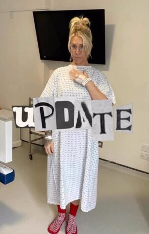 Jo O'Meara Instagram - UPDATE ‼️ : I am so devastated and sorry to have announce , that I will not be able to attend @fifepride on Saturday ! 
As you may well know I have had some health issues with my back recently
And it has resulted in me needing 
Surgery to remove the disc And fix the problem, the pain has been unbearable,  and I have been advised surgery is now my only option And been told this is something that’s needs doing urgently to prevent further damage to my back ! so I will be going in for the procedure Tomorrow! 
I am beyond upset to be missing out on such a special day , and I am so so sorry 😢 I hope you all understand that this decision was very hard 😓 but I must put my health first at this time !! Sending you all so much love and please make sure to Reach for those Stars 
Lots of love 
Jo ⭐️ ❤️