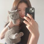 Jo Woo-ri Instagram - 😻🤍🩵🤍🩵☘️
