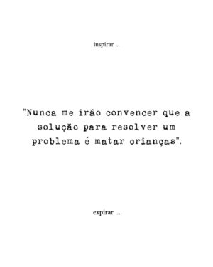 Joana Seixas Instagram - ••• O que se passa na Palestina é a representação clara do resultado de políticas mundiais opressoras, que a todo custo mantém a necessidade de Poder e de fabrico incessante de armas. 

É a representação do expoente mundial do capitalismo, todos ao serviço do capitalismo. As políticas genocidas e ecocidas, que matam e mataram milhares de pessoas nos últimos 75 anos em Gaza e nos restantes territórios palestinianos, tentando desenraizar um povo da sua terra através das mais bárbaras formas de desumaniziação, negando o direito à liberdade, à terra, ao alimento e expondo toda a população à fome, deliberadamente, impedindo a entrada de ajuda humanitária no território. 

A Palestina representa a resistência de um povo, de um país, de vidas, de uma História, da Natureza à brutalidade e violência do humano colonizador capitalista. 

Se permitimos que aconteça na Palestina, estamos a permitir que aconteça em qualquer lugar.

Que os protestos se alarguem a todos lugares 🙌🏽. É o futuro de todos que está em causa. 

A minha solidariedade para com todos os estudantes e protestantes espalhados pelo mundo que não deixam de falar da Palestina. 

Eles querem-nos adormecidos e ordeiros.. mas temos muitas respostas para lhes dar. 
•••
If we allow it to happen in Palestine, we are allowing it to happen everywhere.

May the protests spread everywhere 🙌🏽. It’s everyone’s future that’s at stake.

My solidarity with all the students and protesters around the world who never stop talking about Palestine.

They want us to be asleep and orderly... but we have many answers to give them.

#freepalestine #ecocide #genocide #donotstoptalkingaboutpalestine