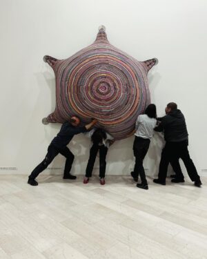 Joana Vasconcelos Instagram - Find out more about how the exhibition “Le Château des Valkyries” at Gottorf Castle was put together. 
Ten impressive artworks can be seen on the Museum Island in Schleswig, including the Valkyries Marina Rinaldi, Martha and Thyra, the last one made with Dior fabrics, in partnership with the fashion house. Another monumental work - Ostfriesland - is on display at the Ornamental Cast Iron Museum in Büdelsdorf. Visit until 27 October!

❤️❤️❤️

Descubra um pouco da montagem da exposição “Le Château des Valkyries” no Castelo de Gottorf.
Na Ilha dos Museus, em Schleswig, podem ser vistas dez instalações que preenchem as salas, incluindo as Valquírias Marina Rinaldi, Martha e Thyra, esta última realizada com tecidos Dior, em parceria com a casa francesa. Outra obra monumental - Ostfriesland - está exposta no Museu de Ferro Fundido Ornamental em Büdelsdorf. Visite até 27 de outubro!

📸 © Paula Leitão
@schloss_gottorf
#lechateaudesvalkyries #valkyries #valquirias #gottorf #schleswig #schlossgottorf  #landesmuseensh #opening #makingof #wip #textileart #artetextil #escultura #sculpture #janavasconcelos #artecontemporanea #contemporaryart #art #arte