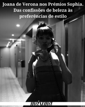 Joana de Verona Instagram - Acompanhámos a atriz na preparação para os Prémios Sophia, da Academia Portuguesa de Cinema, que nos fez o report da maquilhagem à passadeira vermelha, e que entregou o Prémio de Melhor Série/Telefilme. 🔗 link na bio para ler 

📷 Fábio Ferreira