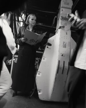Joanna Kulig Instagram - Backstage of the @bibliotekanarodowa reopening by @aleksandramphoto 

@magdabutrym 🌹