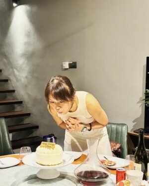 Joanne Peh Instagram - I grew up without birthday parties, because as a child, April was always exam period. Then as I started working, I’d be filming amidst the two Star Awards shows and of course it’s also tax season. 

To have a surprise party orchestrated for me last night touched me immensely. Although there were plenty of red herrings throughout the day, because my husband was ironically not a good actor in this case, I was still caught off guard. 🎂

To all my friends who made time to do this, thank you for loving, protecting and blessing me with your light🕯️; for sharing your laughter and talents 😆, trusting me with your fears, and making this birthday celebration an unforgettable chapter in my life story. ♥️🙏🏻♥️
