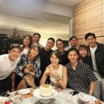 Joanne Peh Instagram - I grew up without birthday parties, because as a child, April was always exam period. Then as I started working, I’d be filming amidst the two Star Awards shows and of course it’s also tax season. To have a surprise party orchestrated for me last night touched me immensely. Although there were plenty of red herrings throughout the day, because my husband was ironically not a good actor in this case, I was still caught off guard. 🎂 To all my friends who made time to do this, thank you for loving, protecting and blessing me with your light🕯️; for sharing your laughter and talents 😆, trusting me with your fears, and making this birthday celebration an unforgettable chapter in my life story. ♥️🙏🏻♥️