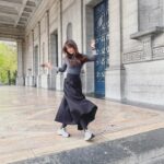 Joanne Peh Instagram - Dancing to my pink Cadillac. Gorgeous display of vintage automobiles, and a wealth of car history. But amongst them all, my heart was stolen by one. 😂 @autoworld_brussels
