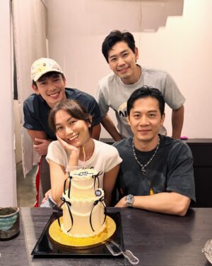 Joanne Peh Instagram - Feeling incredibly grateful for the thoughtful gestures, delicious food, and the beautiful cake. Each extra candle on the cake grants me another wish, and I’m sending one out to everyone celebrating with me: May you all bathe in the sparkle and light, too! Here’s to shared moments and bright wishes. ✨🎂 #GratefulHeart #BirthdayJoy