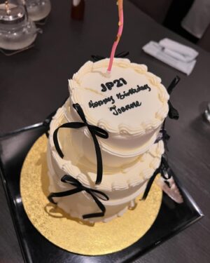 Joanne Peh Instagram - Feeling incredibly grateful for the thoughtful gestures, delicious food, and the beautiful cake. Each extra candle on the cake grants me another wish, and I’m sending one out to everyone celebrating with me: May you all bathe in the sparkle and light, too! Here’s to shared moments and bright wishes. ✨🎂 #GratefulHeart #BirthdayJoy