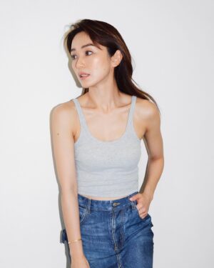 Joanne Peh Instagram - Comp card style. 

Back to the basics. Summer is a time where comfort precedes everything else. Where silk can be made to look like leather and denim.