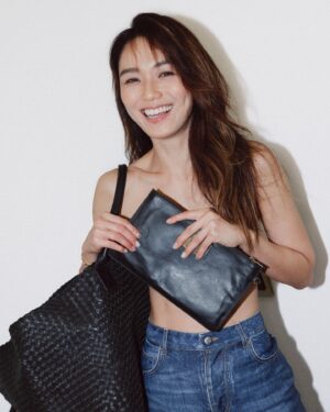 Joanne Peh Instagram - Comp card style. 

Back to the basics. Summer is a time where comfort precedes everything else. Where silk can be made to look like leather and denim.
