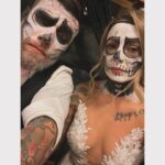 Joanne Wood Instagram - Finally received my Green card ✅ swipe for how it started vs how it is going! 💀 they say you marry your unfinished business…l say bring it on! I will wrestle the devil for a great life with you @bigwoodmma702 🏴󠁧󠁢󠁳󠁣󠁴󠁿 ❤️ 🇺🇸 #nevergiveup #greencarddaddy #itsbeen84years #growtogether #teamwood #woodclan