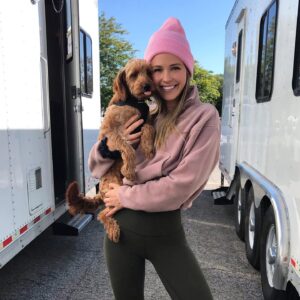 Jocelyn Hudon Instagram - Baby boy was raised on set 🥰🤩🥰 last week of filming for us in MTL 💃🏽🐶