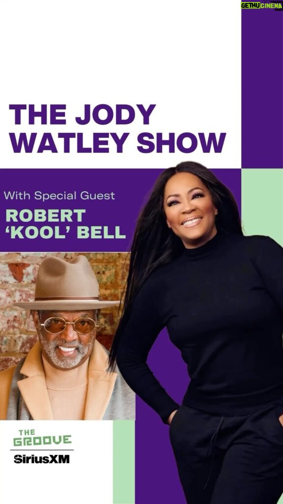 Jody Watley Instagram - TODAY!! New episode of The Jody Watley Show on @siriusxm The Groove today 6 PM EST // 3 PM PST my special guest @mr.robertkoolbell founder of legendary band @koolandthegang Tune in!! 🎧🎶🎙️🚗🚙📲📱🖥️ #TJWS #Siriusxm #jodywatley #koolandthegang #music