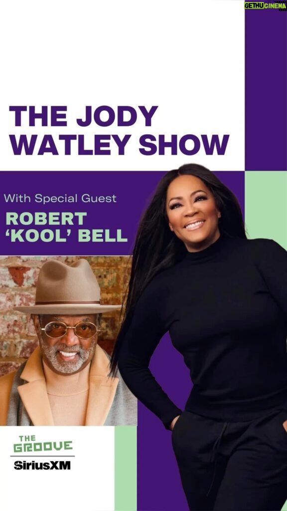 Jody Watley Instagram - SAVE THE DATE!! TUNE IN Sunday April 14, for the NEW April episode of The Jody Watley Show SiriusXM The Groove Ch.51 - 6 PM EST | 3 PM PST My very special guest this month is Founder and original member Robert “Kool” Bell of the legendary band Kool & the Gang #TJWS #thejodywatleyshow #jodywatley #siriusxm #robertkoolbell #koolandthegang #rnb #disco #jazz #bands #influencers #samples #music