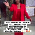 Jody Watley Instagram – This happened after my performance. The audience embraced my new single “EVERLASTING” as if it was already a familiar classic ❤️🥰 I’ve never experienced anything like this before-even after all these decades!! #gratitude #music #love #everlasting #jodywatley #tamronhall #tamronhallshow #tamfam