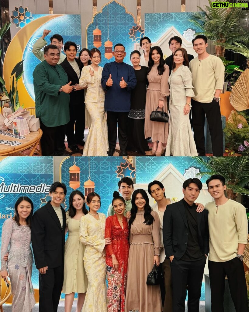 Joey Leong Instagram - twinning baju kebaya with mommy 💖 styled by @elainemakeupstylingteam @zaraks.co thank you @multimedia_entertainment for hosting the raya dinner cause we had a gooood time gathering up ♡ @mixue_michelleyim @sheksau looking bright as usual! love the second photo with bubbly moments captured