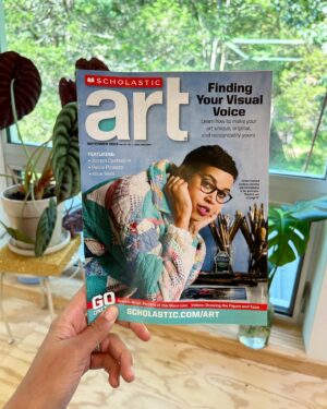 Jordan Casteel Instagram - Starting the day with a skip in my step. PO Box this AM had a nice surprise… 

There’s something really special about this... As a young girl, I remember @scholastic art magazine always being around. 

I later became an educator and in a full circle way have seen the power in sharing a multitude of stories with young minds. 

🙇🏽‍♀️🙇🏽‍♀️🙇🏽‍♀️