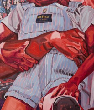 Jordan Casteel Instagram - [Naima’s Gift (Deon, Kym, and Noah), oil on canvas, 94 x 80 inches, 2023]

The day I spent with Deon, Kym @chambersvintage and Noah will forever be ingrained in my heart. The sun was out and they had waited several seasons for this moment — when their garden would be in full bloom. 

This painting would start a body of work reckoning with my own dedication to the notion of seeding — using the garden to process my own journey.

“…Its bloom honors the cyclical nature of life, perennially flourishing and impermanent…”

I look forward to sharing this body of work with you at Frieze Los Angeles 2024 | Booth A10 @caseykaplangallery Feb 29 - March 3 ❣️