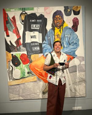 Jordan Casteel Instagram - Last night... There are few words that can express the joy thats spilling over into today. 

I’m beyond grateful to be in this community — not only with the brilliant artists now on view @brooklynmuseum in Giants — but all of us out here making work and committing ourselves to our practice. 

Huge thank you to @aliciakeys and @therealswizzz for embracing us all so wholly. Your vision and commitment is priceless and game changing. 💞

Much appreciation to everyone involved 🙏🏽💫