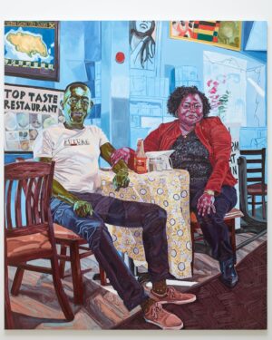 Jordan Casteel Instagram - That new new featuring @toptastekingston — the best Jamaican spot around with James Beard nominated chefs. So grateful to Albert and Malenda for the food and love — making us all feel right at home. 💞🙏🏽

#Repost @caseykaplangallery 
・・・
We are pleased to announce our participation at Art Basel, Switzerland, Booth K24: June 13 - 18, 2023.

The gallery is presenting artworks by:

Igshaan Adams
Kevin Beasley 
Matthew Brannon 
Jordan Casteel 
N. Dash
Judith Eisler
Jonathan Gardner 
Giorgio Griffa 
Caroline Kent
Cindy Ji Hye Kim
Hannah Levy
Matthew Ronay 
Simon Starling
Ella Walker

Art fair hours:

VIP Days:
Tuesday June 13: 11am - 8pm
Wednesday June 14: 11am - 8pm

Vernissage:
Wednesday June 14: 5pm - 8pm

Public Days:
Thursday June 15: 11am - 7pm
Friday June 16: 11am - 7pm
Saturday June 17: 11am - 7pm
Sunday June 18: 11am - 7pm

Image:

Jordan Casteel
“Albert and Malenda (Top Taste)” 2023
Oil on canvas
94.25 x 80" / 239.4 x 203.2cm

#igshaanadams #kevinbeasley #matthewbrannon #jordancasteel #ndash #juditheisler #jonathangardner #giorgiogriffa #carolinekent #cindyjihyekim #hannahlevy #matthewronay #simonstarling #ellawalker

#caseykaplangallery @artbasel #artbasel #switzerland