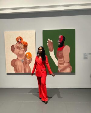 Jordan Casteel Instagram - Last night... There are few words that can express the joy thats spilling over into today. 

I’m beyond grateful to be in this community — not only with the brilliant artists now on view @brooklynmuseum in Giants — but all of us out here making work and committing ourselves to our practice. 

Huge thank you to @aliciakeys and @therealswizzz for embracing us all so wholly. Your vision and commitment is priceless and game changing. 💞

Much appreciation to everyone involved 🙏🏽💫