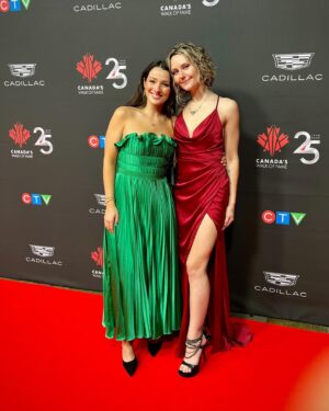 Jordan Todosey Instagram - Congratulations @degrassi on your induction into the @cwofame ~ it was an honour to be there with my Degrassi family to celebrate this exciting evening for @motherofalldegrassi & @stephenstohn ✨With many inspirational, talented and influential Canadians in attendance, this was a night to remember! 🇨🇦 

@cadillac_canada #cwof25th #cwof25thanniversary #degrassi #canadianartist #canadathrives