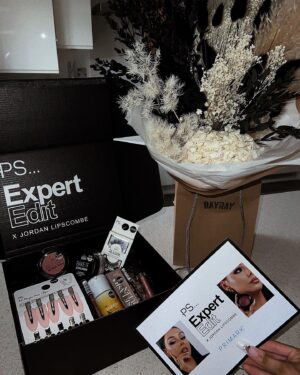 Jordan Lipscombe Instagram - AD cutest delivery from @primark.beauty 🥺☁️🖤 

the expert beauty edit by me with @primark is still available for you to shop and most products should be available for you to get your hands on bby🤍 (BIG NEWS: contour stick will be in stock this week 😉) ready, set, go x