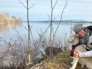 Josée Boudreault Instagram - Pas de neige mais Noël c’est aussi de la famille, un feu, un chien avec un foulard festif 🎄🎄🎄
Joyeux Noël tout le monde 🎉