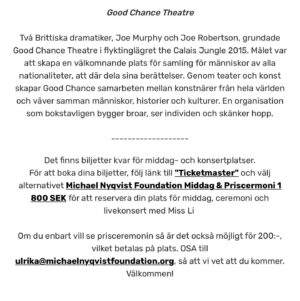 Josephine Bornebusch Instagram - Att vinna ett pris i Mickes anda. Finner inga ord.  Du saknas oss 💔