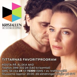 Josephine Bornebusch Instagram - Ikväll händer det. TV-priset Kristallen delas ut. "Tittarnas favoritprogram" avgörs genom röstning och "Älska mig" är nominerad! Så sjukt roligt! 

FÖR ATT RÖSTA PÅ "ÄLSKA MIG" (om man skulle vilja göra det):
Telefon: 099-202 24 (3,60 kr/samtal)
SMS: Skicka 24 till 72300 (SMS   ev. trafikavgift)
Slussarna öppnar 20.00, då sändningen börjar på SVT

#Älskamig #Kristallen2021 #Viaplay #NENTgroup #WarnerBros