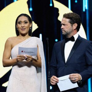Joséphine Jobert Instagram - @festivaltvmonte_carlo 
🇬🇧
As a member of the jury at the prestigious Monte Carlo festival, it was such an honor to be presenting the award for best series beside the charming and charismatic @jason_priestley 
It was an amazing and unforgettable night and ceremony. 
—————————————
🇫🇷
En tant que membre du jury du prestigieux festival de Monte-Carlo, ce fut un vrai honneur de remettre le prix de la meilleure série aux côtés du charmant et charismatique @jason_priestley 
Quelle cérémonie et quelle nuit incroyable. 
———————-
Stylist : @auroredonguy 
Dress : @giorgioarmani x @swarovski 
Hair : @marine.mb447 
Make up : @m_mak.eup